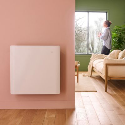 Radiateur électrique à double coeur de chauffe GoodHome Sondrio 2 1000W