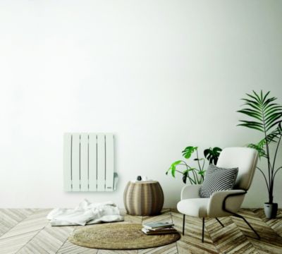 Radiateur électrique à inertie fluide 1000W blanc - Delonghi Pariz