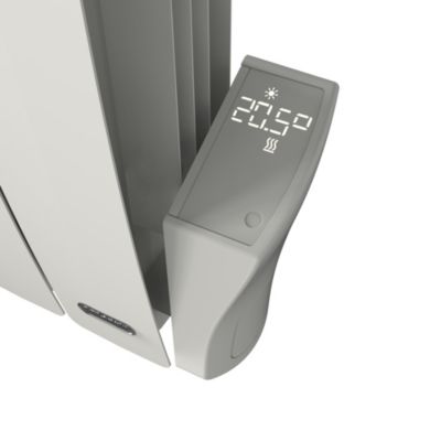 Radiateur électrique à inertie fluide 1000W blanc - Delonghi Pariz
