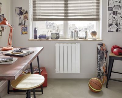 Radiateur électrique à inertie fluide 1000W blanc - Noirot Radiaflo
