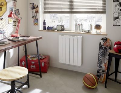 Radiateur électrique à inertie fluide 1000W blanc - Noirot Radiaflo