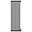 Radiateur électrique à inertie fluide GoodHome Mermoz gris métal 1500W vertical