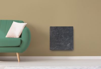 Radiateur électrique à inertie pierre 1000W noir - Eternal Dual Kherr Smart Natura
