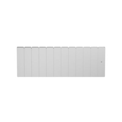 Radiateur électrique à inertie sèche 1000W bas blanc - Noirot Fontea