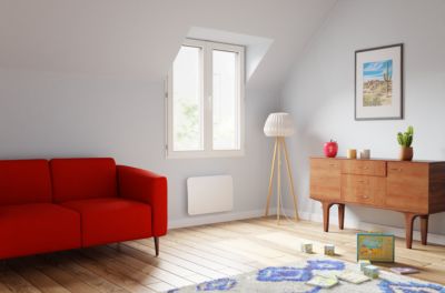 Radiateur électrique à inertie sèche 1000W blanc - Noirot Tectonia