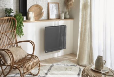 Radiateur électrique à inertie sèche 1000W gris - Noirot Caldera