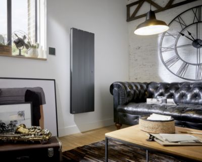 Radiateur électrique à inertie sèche 1000W vertical gris - Noirot Fontea