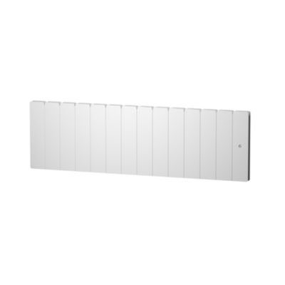 Radiateur électrique à inertie sèche 1500W bas blanc - Noirot Fontea