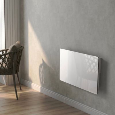 Radiateur électrique à inertie sèche Batimex Glass blanc 1500W