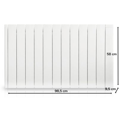 Radiateur électrique à inertie sèche HJM Kiana 2000W