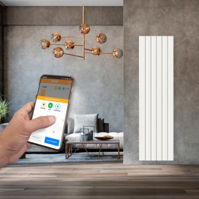 Radiateur électrique à inertie sèche Noelle vertical blanc wifi 2000W