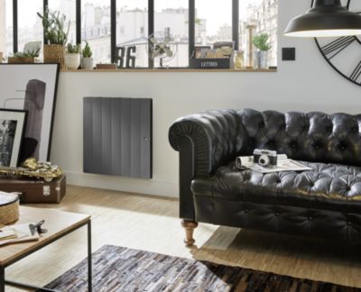 Radiateur électrique à inertie sèche Noirot Fontea Gris 1000 W