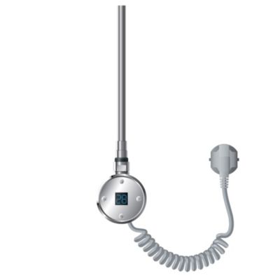 Radiateur Electrique Chrome Droite 600x1800 mm + Résistance 1200W