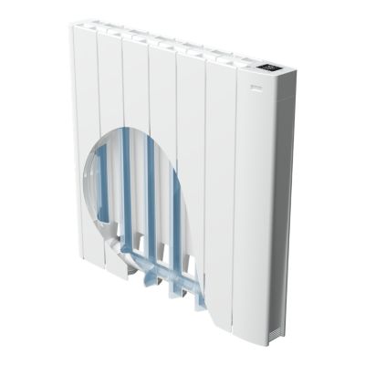 Radiateur électrique connecté 1000W à inertie fluide, GoodHome Myko Basel