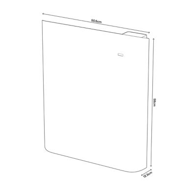 Radiateur électrique connecté 1000W à inertie sèche blanc, GoodHome Florya
