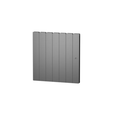 Radiateur électrique connecté 1000W à inertie sèche gris, Noirot Fontea