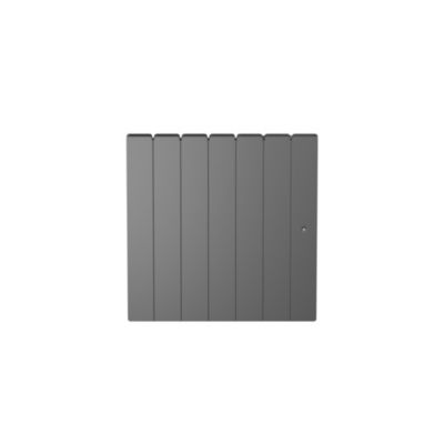 Radiateur électrique connecté 1000W à inertie sèche gris, Noirot Fontea
