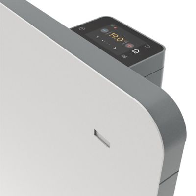 Radiateur électrique connecté 1000W double cœur de chauffe blanc, GoodHome Sondrio