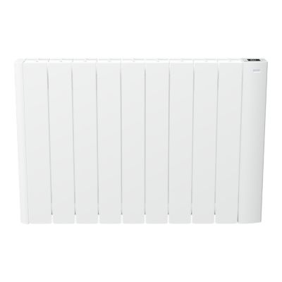 Radiateur électrique connecté 1500W à inertie fluide, GoodHome Myko Basel