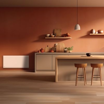 Radiateur électrique connecté 1500W à inertie sèche et fonte, Plug & Play, Bestherm Esprit