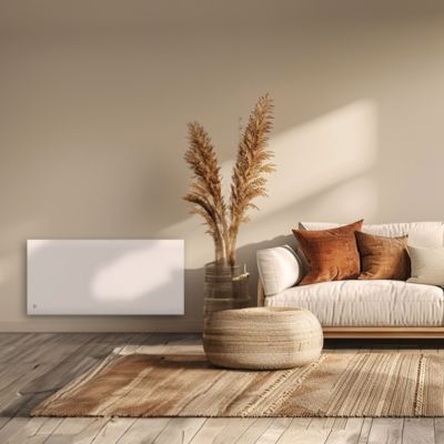 Radiateur électrique connecté 1500W à inertie sèche et fonte, Plug & Play, Bestherm Esprit