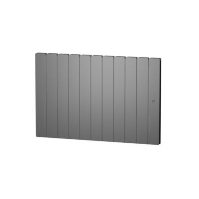 Radiateur électrique connecté 1500W à inertie sèche gris, Noirot Fontea