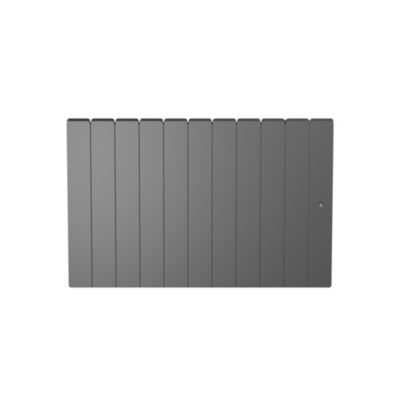 Radiateur électrique connecté 1500W à inertie sèche gris, Noirot Fontea