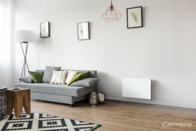 Radiateur électrique connecté 2000W à inertie sèche blanc, Carrera Avery