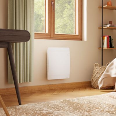 Radiateur électrique connecté 2000W à inertie sèche en fonte blanc, Noirot Walter 2