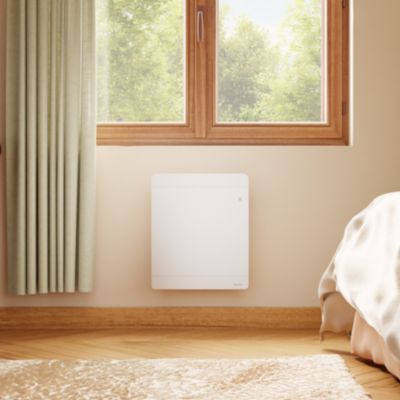 Radiateur électrique connecté 2000W à inertie sèche en fonte blanc, Noirot Walter 2