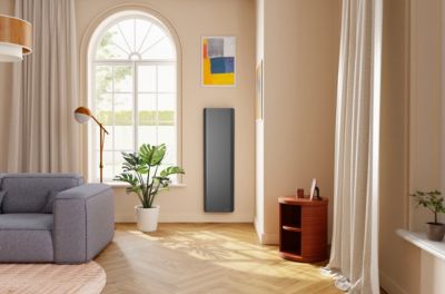 Radiateur électrique double coeur de chauffe 1500W gris vertical - Noirot Evolution