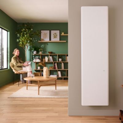 Radiateur électrique double coeur de chauffe GoodHome Sondrio 2 1500W vertical