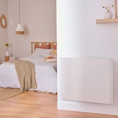 Radiateur électrique double coeur de chauffe GoodHome Sondrio 2 1500W