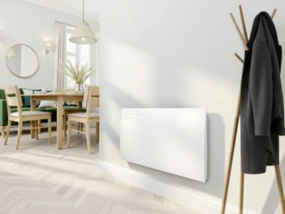 Radiateur électrique horizontal inertie sèche Median 2000W blanc Airelec
