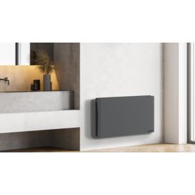 Radiateur électrique inertie sèche Carrera Dakota gris noir 2000W