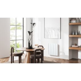 Radiateur électrique inertie sèche Carrera Jeyo blanc 1000W