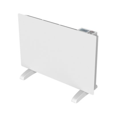 Radiateur électrique mobile 1500W panneau rayonnant céramique blanc 15m²