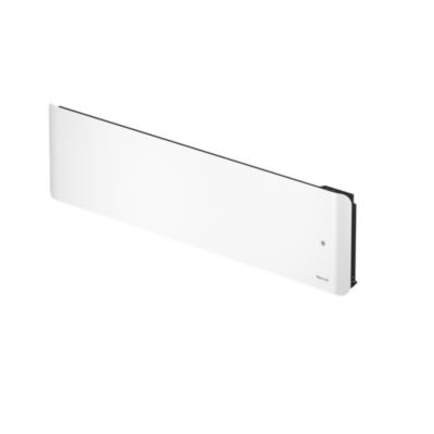 Radiateur électrique plinthe connecté 1500W double cœur de chauffe blanc, Noirot Evolution