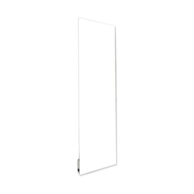 Radiateur électrique rayonnant 500W en verre design blanc, Ilo Emeraude