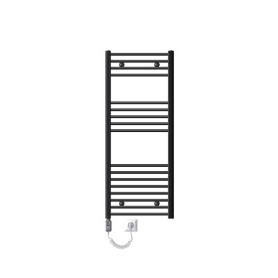 Radiateur Electrique Sahara 500x1200mm, Anthracite, Sèche-Serviettes en Panneau, Raccordement Latéral Courbé, Barre Chauffante