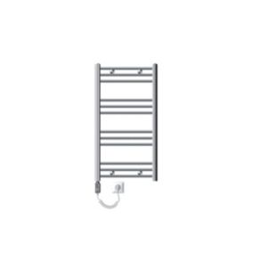 Radiateur Electrique Sahara 500x800 mm, Chrome, Sèche-Serviettes en Panneau, Raccordement Latéral Droit