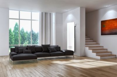 Radiateur électrique vertical 1500W double cœur de chauffe blanc, Carrera Sixty