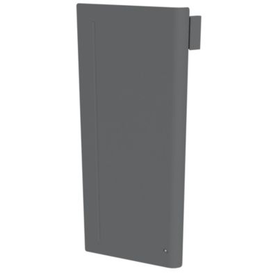 Radiateur électrique vertical 1500W double cœur de chauffe gris, Carrera Amara