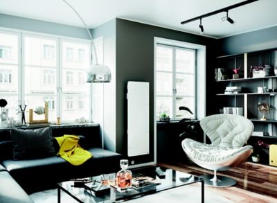 Radiateur électrique vertical connecté 1000W double cœur de chauffe, Sauter Malao