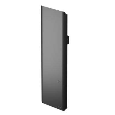 Radiateur électrique vertical connecté 2000W double cœur de chauffe gris, Noirot Evolution