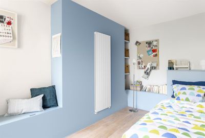 Radiateur Fassane Prem's - Vertical double - Puissance 1800W - H: 2000 - L: 592 - Blanc