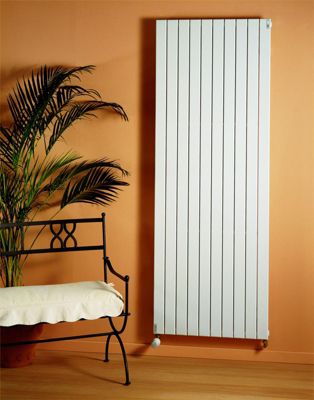 Radiateur Fassane Prem's - Vertical simple - Puissance 930W - H: 2000 - L: 444 - Blanc