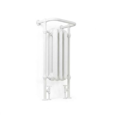 Radiateur fonte blanc sur pieds - Hauteur 900mm Longueur 650mm - 1031 watt - 5 éléments - PLA900/650WS3