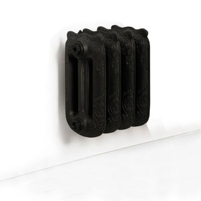 Radiateur fonte noir mural - Hauteur 410mm - Longueur 442mm - 343 watt - 4 éléments - OXF410/360FB3