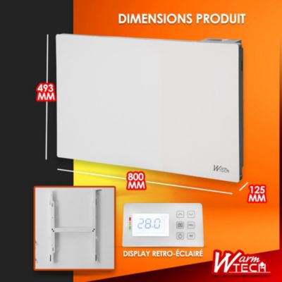 Radiateur inertie céramique 1500 W - 4 modes - Warm Tech